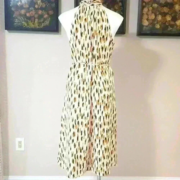 Twist-Neck Satin Midi Dress - Picture 7 of 12